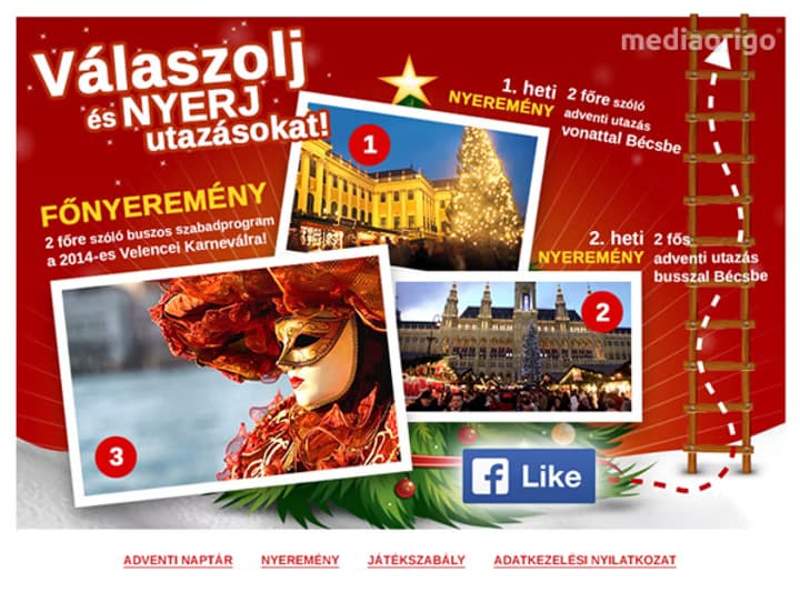 Facebook nyereményjáték kampány