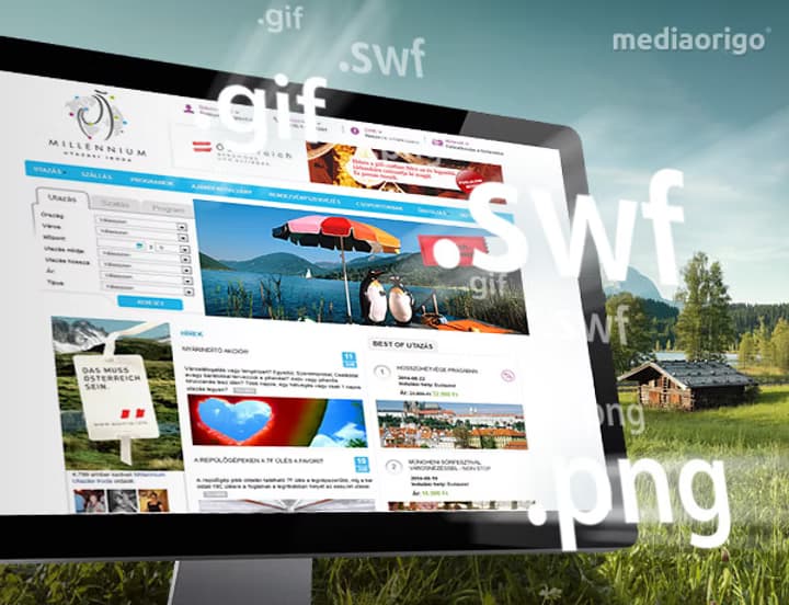 Millennium rendezvényhelyszín weboldal