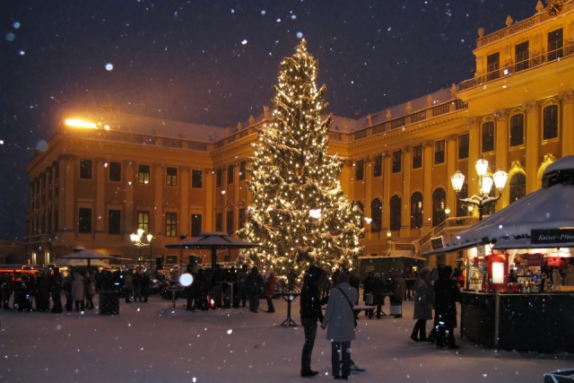 Adventi vásár Schönbrunnál